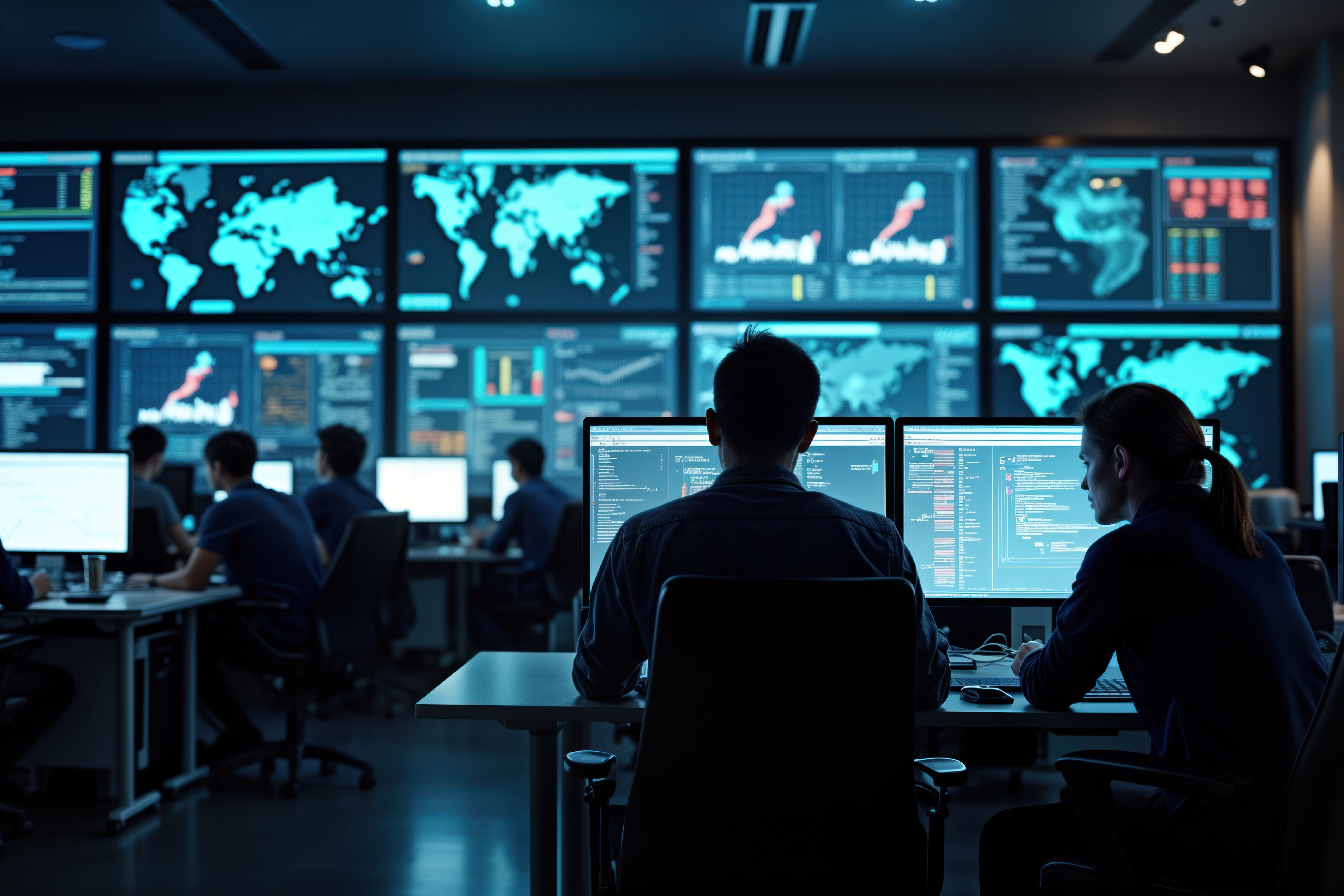 Secure operations center with analysts